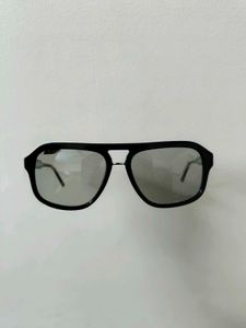 Grey Black Full Rim Square John Jacobs Sunglasses