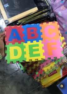 Colorful Number Puzzle Foam Tiles
