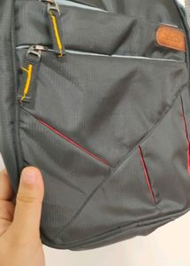Unisex Black And Red Sling bag (Crossbody)