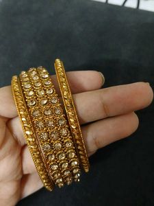 Bangle Golden Colour Coated Set Of 2