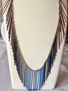 Multi-Chain Fringe Statement Necklace