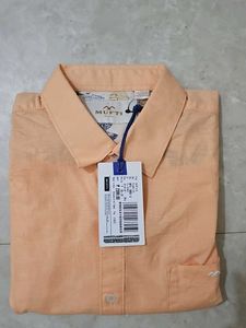 Peach/ Coral Short Sleeve Casual Shirt