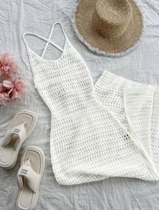 White Beach Crochet Dress