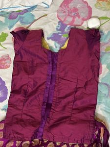 Banaras Lehenga + Blouse For Kids