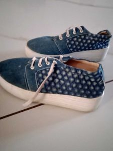 Blue Denim Casual Shoes