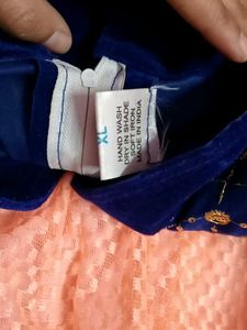 Peach Colour Short Frock