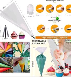 12 Pieces Cake Decoration Nozzles + Free 10 Bags🎂