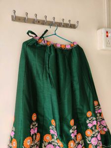 💚 Elegant Green Lehenga Choli 🌸