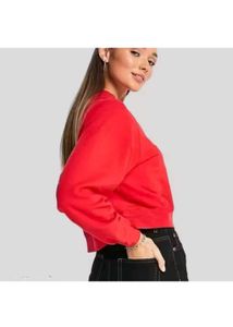 Red &#39;Love&#39; Crop Top