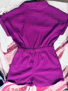 Purple Romper Jumpsuit