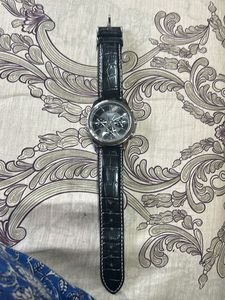 Casio Black Leather Watch