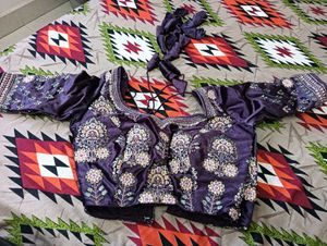 purple and Red blouse