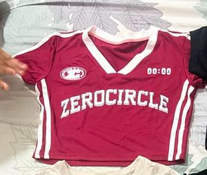 Savana Jersey Red Crop Top