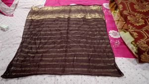 Mustard color Kurti (Size XXL), brown dupatta free