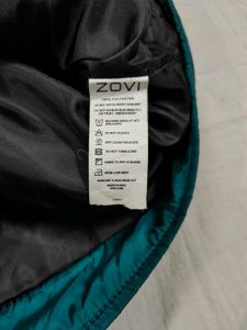 Zovi Teal Green Hooded Puffer Jacket