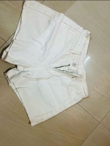 White Shorts With Free Top