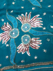 Heavy Embroidered Saree