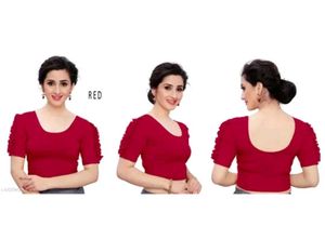 Red Readymade Saree Blouse