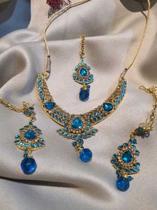 🔥🎀💙Women Wedding Wear Jewellery Set 💙🎀🔥