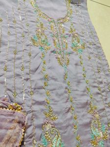 hand embroidery dress material