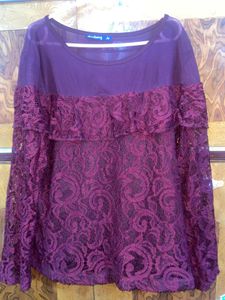 Lace Detail Top XL