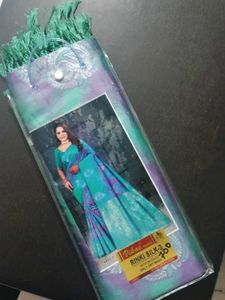 Elegant Blue Silk Saree