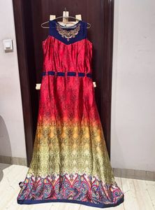 Designer Printed Ethnic Long Dress