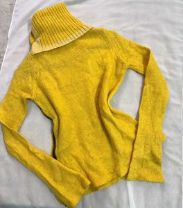 🎁Buy1 Get1 Free Yellow Turtleneck Sweater (