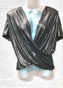Size M/L 🎁Buy 2 Get 1 Free 🎁 Shimmery Wrap Top