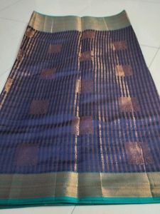 Navy Blue silk saree
