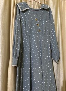 Cute Heart Print Maxi Dress
