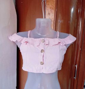 Cute Pink Crop Top