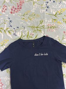 Blue Cropped Tee