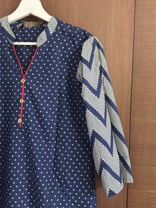 Brand New Polka Dots Collared Kurti For Women