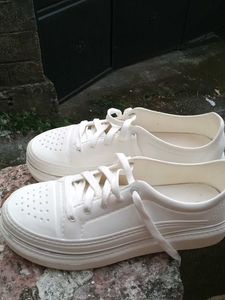 White Platform Sneakers
