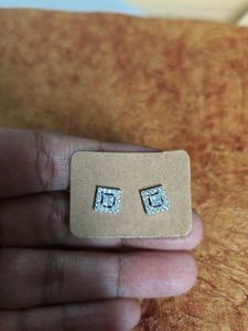 92.5 | Silver Square Stud Earrings South Screw