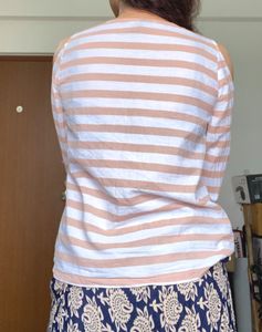 Fame Forever Beige Top With Side Cuts