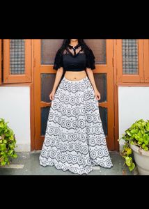 Cotton Embroiderd Long Skirt