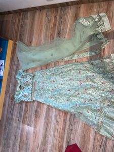 Elegant Mint Green Lehenga Choli