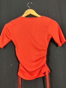 Orange Cropped Top ( Women)