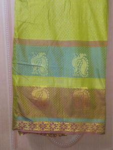 Mustard Yellow Silk Saree