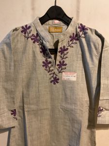 Embroidered Handloom Kurta for Women