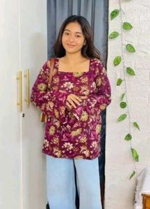 Elegant Pink Printed Kurta Combo