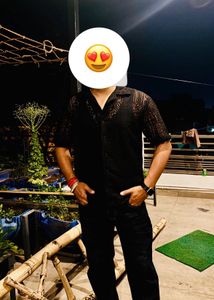 Black Crochet half shirt,Trendy Article .
