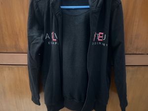 Black Zip-Up Hoodie