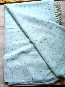 New-Sky Blue Saree