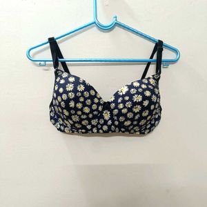 Floral Print Bra