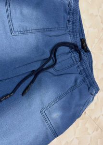 Blue Denim Joggers