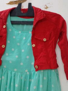 Girl&#39;s Dress with Jacket