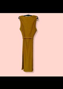 Mustard Sleeveless Dress